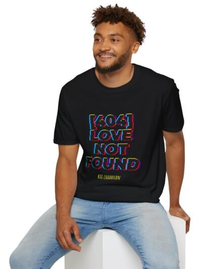 404 Love Not Found Unisex Softstyle T-Shirt - Trendy Graphic Tee for Casual Wear