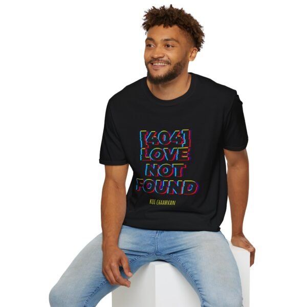 404 Love Not Found Unisex Softstyle T-Shirt - Trendy Graphic Tee for Casual Wear