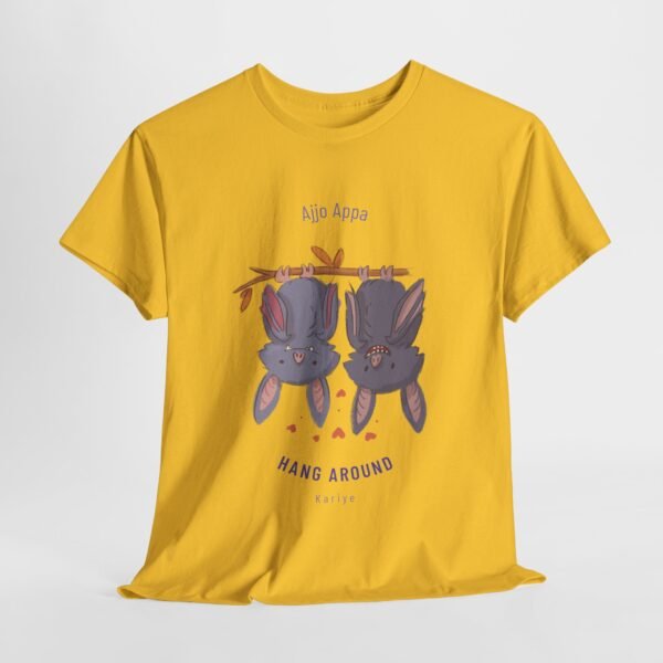 Cute Bunny Cotton Graphic Tee - "Ajjo Appan Hang Around karyie" - Image 5
