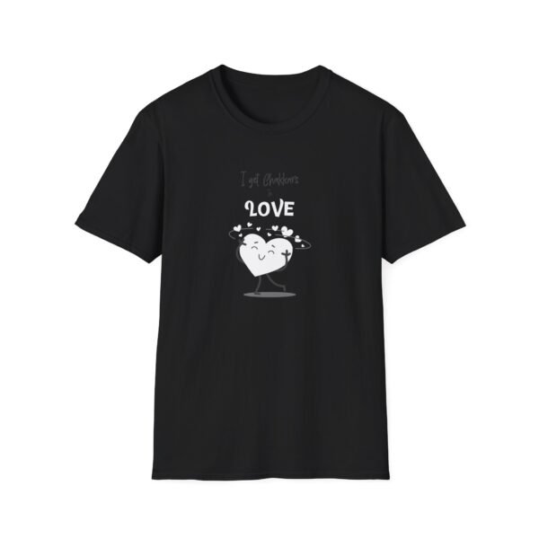 "I Get Chakkars in Love" Unisex Softstyle T-Shirt - Cute Humor Tee for Valentine’s Day & Everyday Wear - Image 2