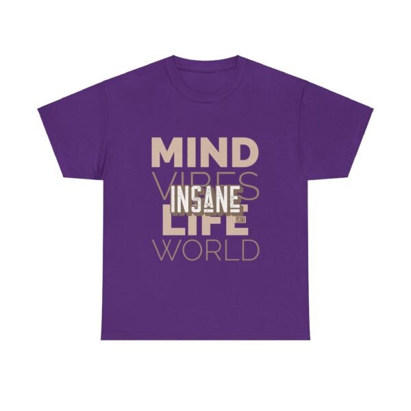 'Insane Jatt and insane Mind Vibes Life' Graphic Heavy Cotton Tee for Positive Energy - Image 13