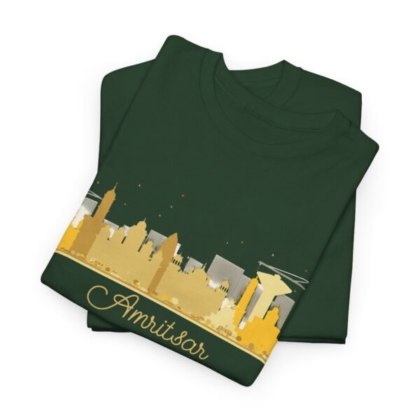 Amritsar Skyline Unisex Heavy Cotton Tee - Image 2
