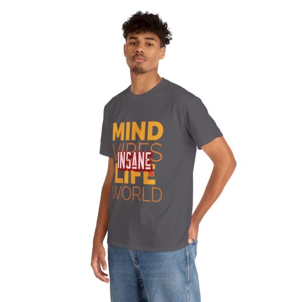 'Insane Jatt and insane Mind Vibes Life' Graphic Heavy Cotton Tee for Positive Energy - Image 11