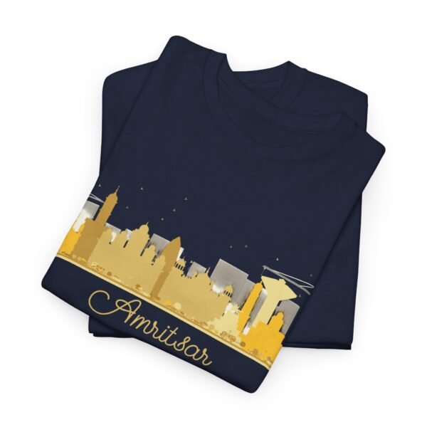 Amritsar Skyline Unisex Heavy Cotton Tee - Image 5