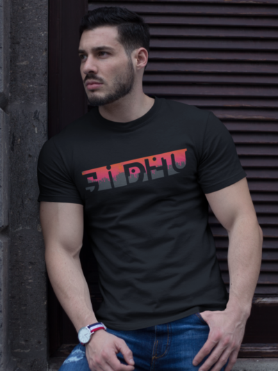"Sidhu" - Typography Design Cotton Tee