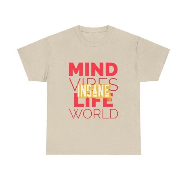 'Insane Jatt and insane Mind Vibes Life' Graphic Heavy Cotton Tee for Positive Energy - Image 7