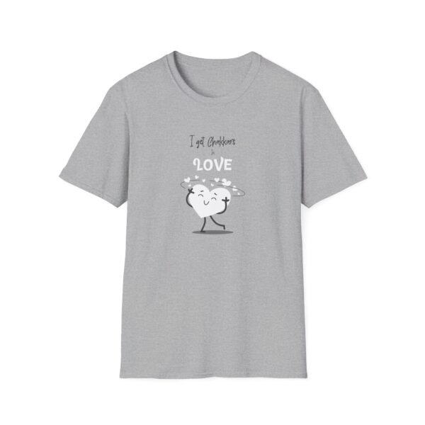 "I Get Chakkars in Love" Unisex Softstyle T-Shirt - Cute Humor Tee for Valentine’s Day & Everyday Wear - Image 4