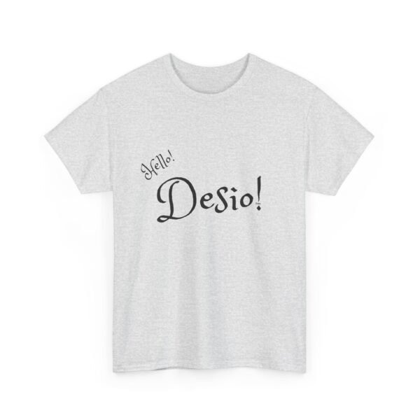 Hello Desio Mens Heavy Cotton Tee - Image 7