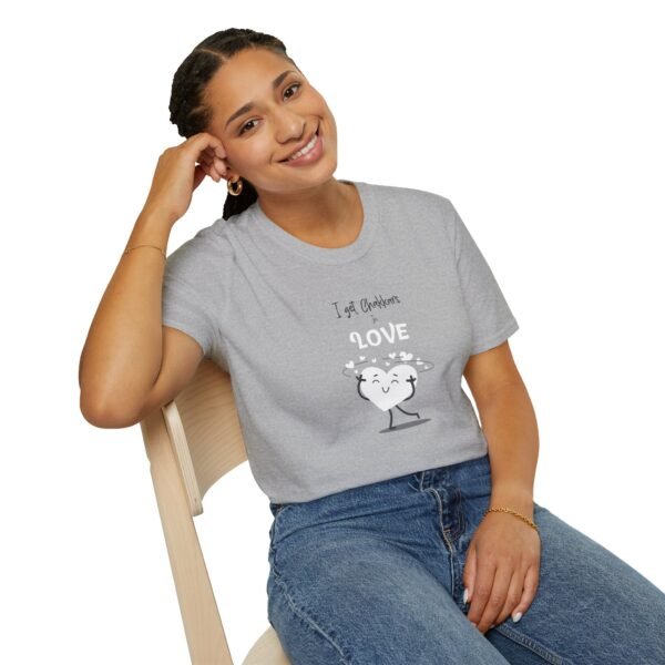 "I Get Chakkars in Love" Unisex Softstyle T-Shirt - Cute Humor Tee for Valentine’s Day & Everyday Wear - Image 6