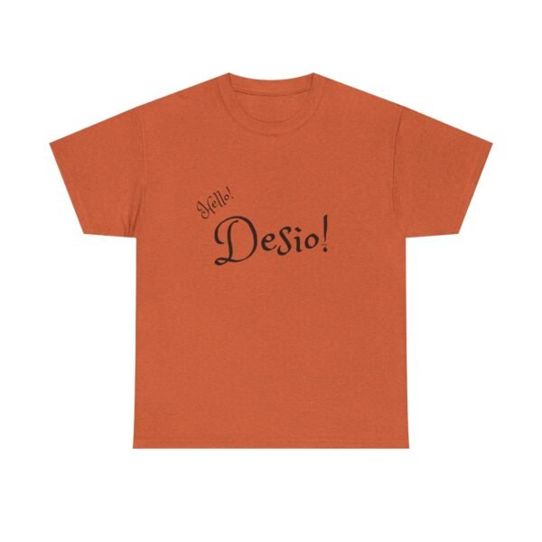 Hello Desio Mens Heavy Cotton Tee - Image 9