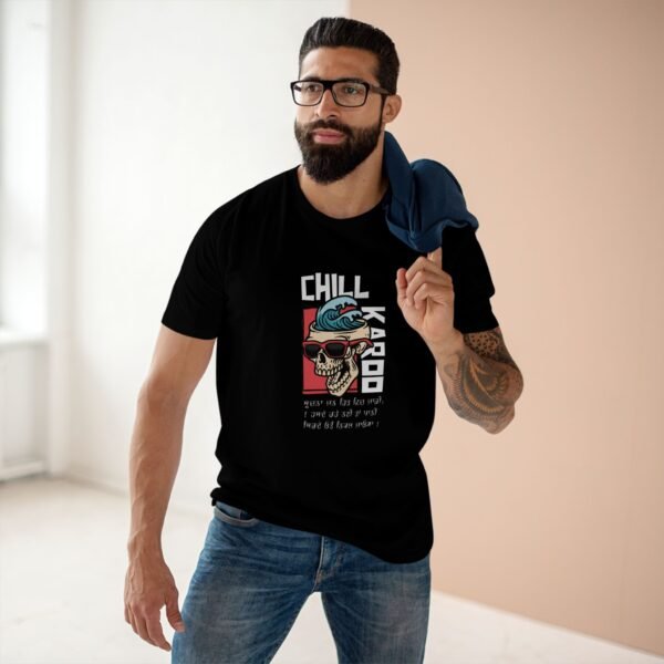 "Chill Karo" Adult Staple Tee - Image 3