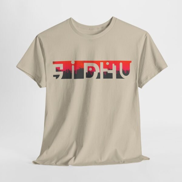 "Sidhu" - Typography Design Cotton Tee - Image 3