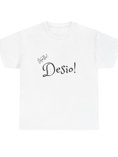 Hello Desio Mens Heavy Cotton Tee