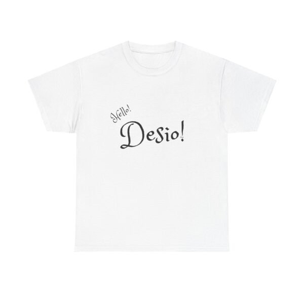 Hello Desio Mens Heavy Cotton Tee