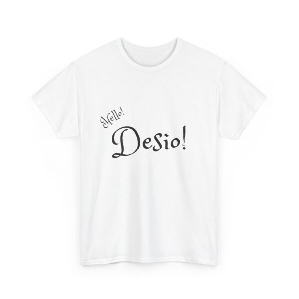 Hello Desio Mens Heavy Cotton Tee - Image 3
