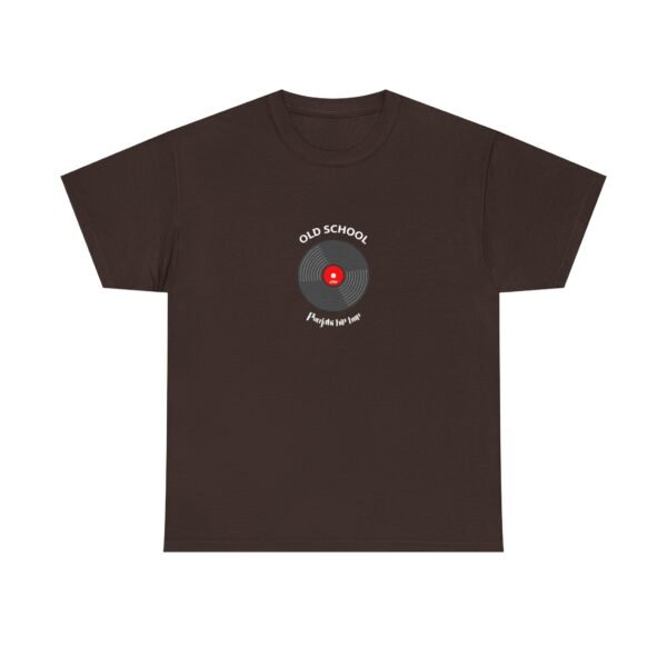 SMW Old School Vinyl Record Unisex Heavy Cotton Tee - Image 4