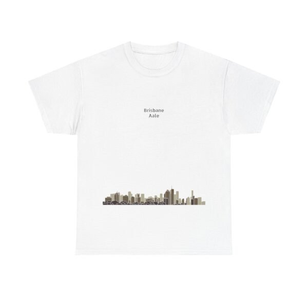 Brisbane "Aale"  Skyline - City Vibe Heavy Cotton Tee - Image 3