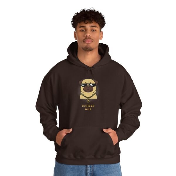 Funny Pug Hustler "Jatt" Heavy Blend Hoodie