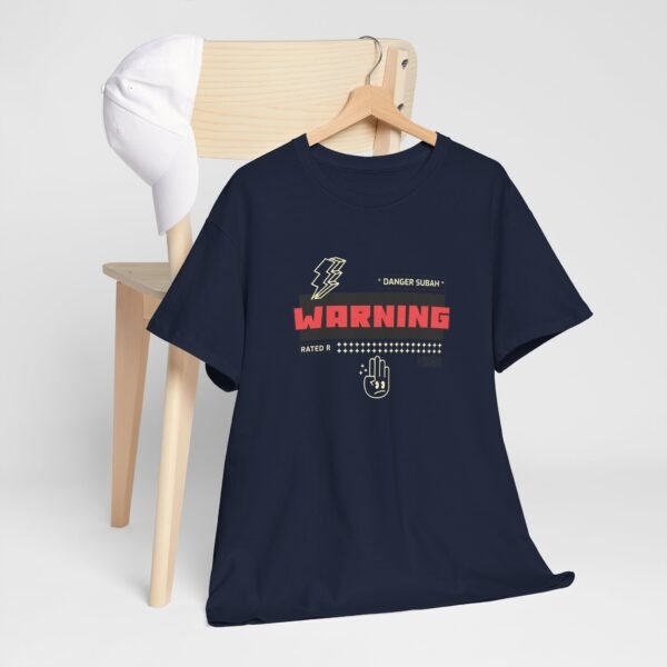 Danger Surah Warning Unisex Heavy Cotton Tee - Casual Graphic T-Shirt - Image 7