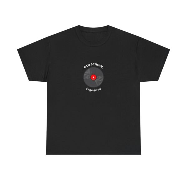 SMW Old School Vinyl Record Unisex Heavy Cotton Tee - Image 2