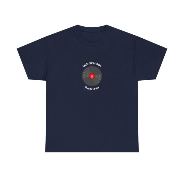 SMW Old School Vinyl Record Unisex Heavy Cotton Tee - Image 6