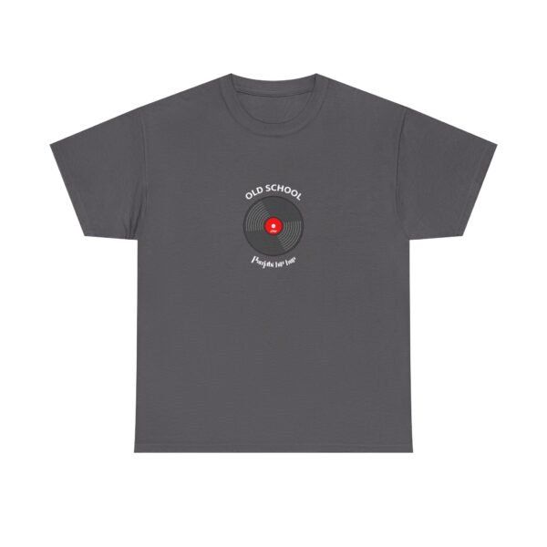 SMW Old School Vinyl Record Unisex Heavy Cotton Tee - Image 5