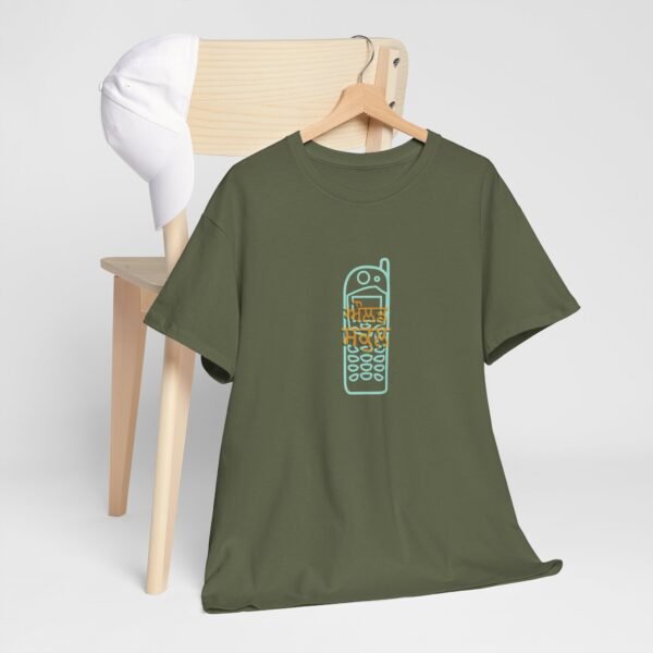 Old School Mobile Phone Mens Heavy Cotton Tee - Image 3
