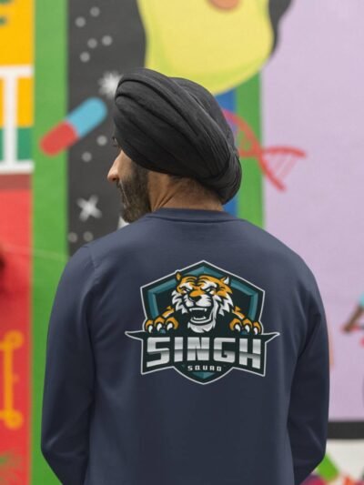 Singh Squad Crewneck Sweatshirt - Tiger Back Print