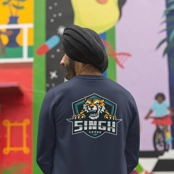 Singh Squad Crewneck Sweatshirt - Tiger Back Print