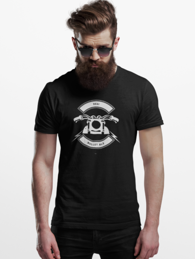 Desi Bullet Ale Unisex Heavy Cotton Tee - Perfect for Bikers and Beer Lovers