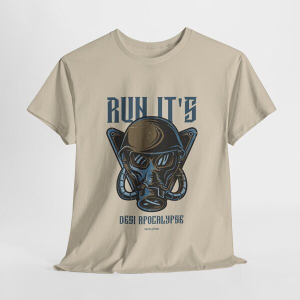 Run it's "Desi Apocalypse" Unisex Heavy Cotton Tee - Image 4