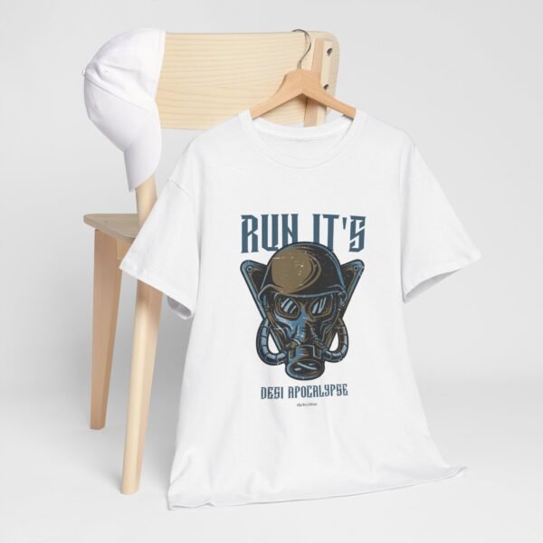 Run it's "Desi Apocalypse" Unisex Heavy Cotton Tee - Image 2