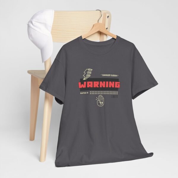 Danger Surah Warning Unisex Heavy Cotton Tee - Casual Graphic T-Shirt - Image 6