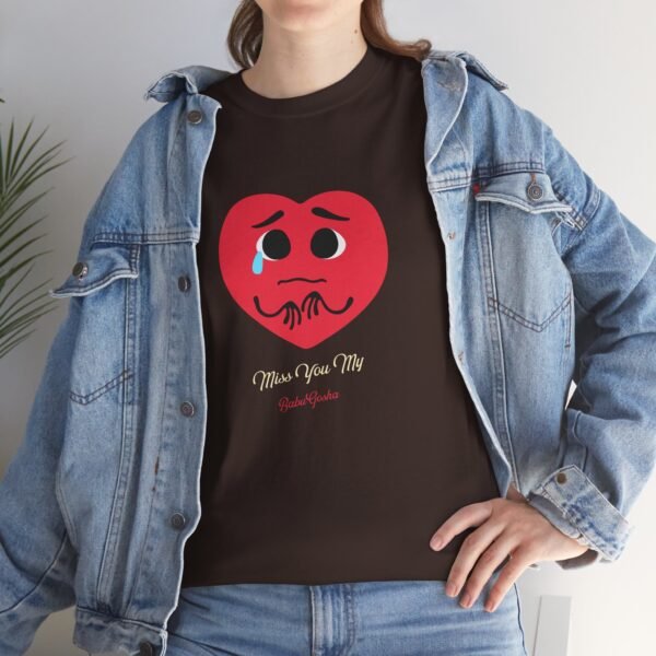 'Miss You My Babbu Gosha'  Punjabi Graphic T-Shirt