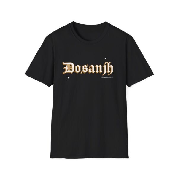 Stylish Gold 'Dosanjh' Unisex Softstyle T-Shirt - Image 2