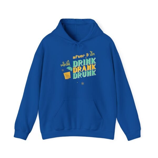 "After 3 Drinks" English Funny Hooded Sweatshirt - Image 5